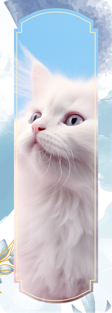 清新可愛寵物貓-正面-卡片設計-Design Easy