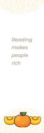 節慶吉祥招財進寶書籤-背面-卡片設計-Design Easy