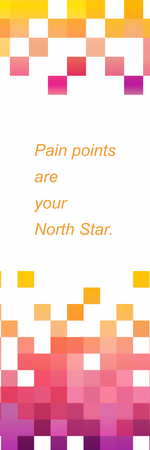 漸變色彩方塊現代感書籤-正面-卡片設計-Design Easy