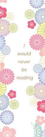 彩色清新花朵圖案書籤-正面-卡片設計-Design Easy