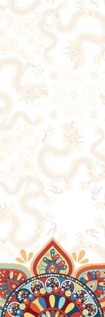 民族風曼陀羅書籤-背面-卡片設計-Design Easy