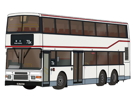 雙層巴士明信片-正面-明信片設計-Design Easy