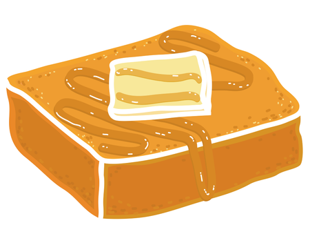 卡通風格西多士明信片-正面-明信片設計-Design Easy