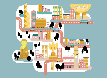 香港地標建築-正面-明信片設計-Design Easy