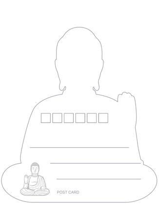 天壇大佛明信片-背面-明信片設計-Design Easy