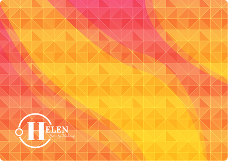 2025年曆卡 梅紅橙色漸變 calendar card-背面-年曆卡設計-Design Easy