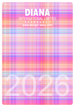 2026年曆卡 炫彩粉色布紋 calendar card-背面-年曆卡設計-Design Easy