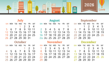 年曆卡2026香港 綠色插圖裝飾 calendar card-背面-年曆卡設計-Design Easy