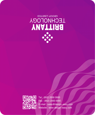 2026日曆卡 粉色花紋底圖 calendar card-背面-年曆卡設計-Design Easy