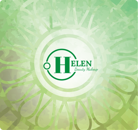 2026年曆卡 綠色漸變花紋底 calendar card-背面-年曆卡設計-Design Easy