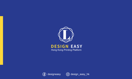 克萊因藍 琉璃黃-背面-卡片設計-Design Easy