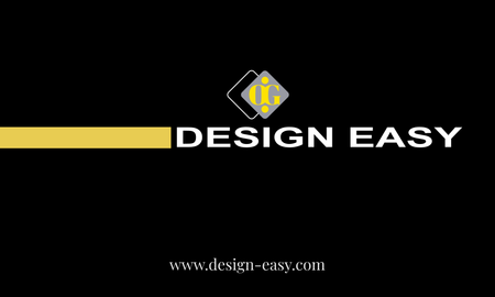 卡片設計-黑白簡約商業卡片(橫向卡片)-背面-卡片設計-Design Easy