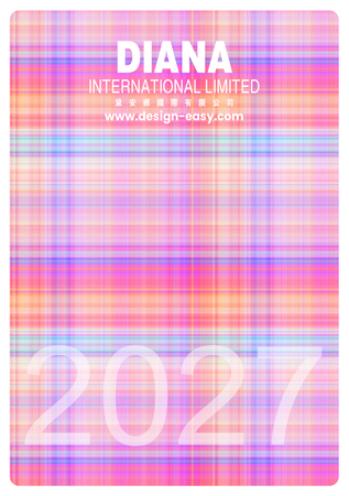 2027年曆卡 炫彩粉色布紋 calendar card-背面-年曆卡設計-Design Easy