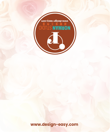 2027年曆卡 淡雅鮮花底 calendar card-背面-年曆卡設計-Design Easy