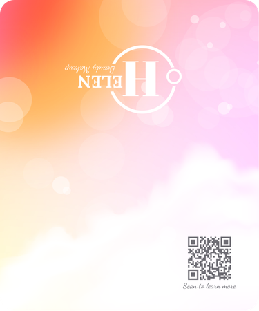 2027印年曆卡 粉色炫彩圓點光 calendar card-背面-年曆卡設計-Design Easy