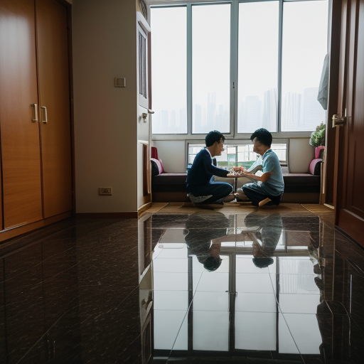 At home, Hong Kong’s mother said to her brother